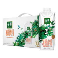 伊利 金典有机脱脂纯牛奶 梦幻盖250ml*10盒(礼盒装) 营养0脂肪成人学生早餐奶