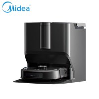 美的(Midea)扫地机器人扫拖一体自清洁灵眸W20Pro碳灰色水箱版 履带式活洗三线避障防缠活水