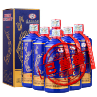 53度辉煌酒至尊蓝(升级版)酱香型白酒500ml(6瓶装)