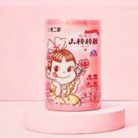 不二家玫瑰花大棒棒糖108g桶装