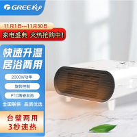格力(GREE)暖风机台壁式家用IPX3级防水浴室电暖器居浴两用电暖气速热取暖器热风机NBFD-20