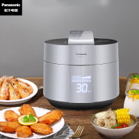 松下电压力锅松下电饭煲大容量压力锅IH电磁加热电压力煲智能多功能可预约高压锅 银色SR-PE501-S