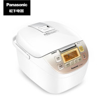 松下(Panasonic)家用电饭煲4.8升备长炭内胆预约智能一键加热冷饭米量判定多功能电饭锅 SR-DE186-F白