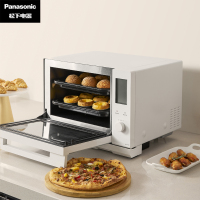 松下(Panasonic)微波炉蜂神微蒸烤一体机蜂巢顶聚热家用微波炉蒸烤箱NN-DS2200 白色