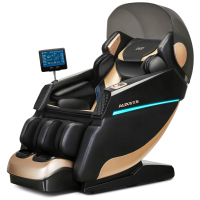 [新品][150CM导轨]奥克斯LS-XR 黑耀金按摩椅家用全身豪华多功能全自动太空舱零重力全身电动按摩沙发椅子老人礼物