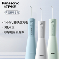 松下(Panasonic) 冲牙器洗牙器水牙线 洁牙器去除牙结石 便携式设计 EW1423 6维呵护5档调节