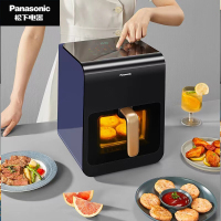 松下(Panasonic)多功能全程可视家用全自动无油6L大容量 无需翻面 空气炸锅 NF-HC600-A
