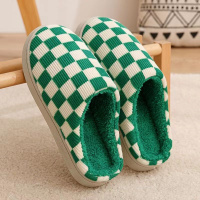 两双装2022棉拖鞋女冬季居家防滑厚底韩版时尚百搭情侣室内保暖加绒月子毛毛拖鞋