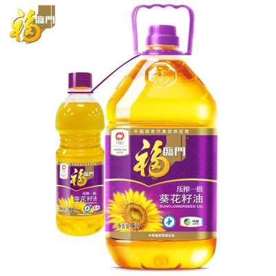 福临门压榨葵花籽油5L