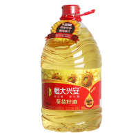 恒大兴安 葵花籽油 5L 桶装家用 天然优质向日葵 物理压榨食用油