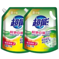 [超能][4斤]洗衣液组合鲜艳亮丽柔顺舒适薰衣草味留香家庭装 洗衣液1kgx2袋()