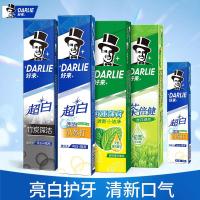 DARLIE好来(原黑人)牙膏超白竹炭茶倍健双重薄荷牙膏清洁牙齿