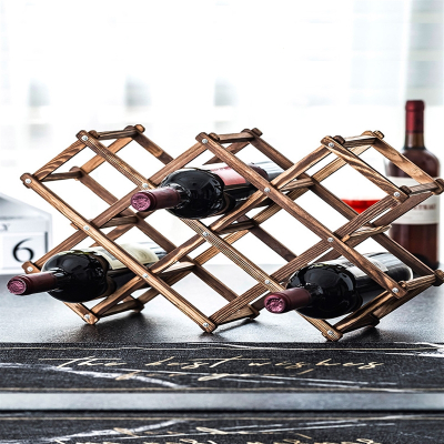 红酒架木红酒瓶摆件迪玛森酒柜装饰品放酒瓶的架红酒架子北欧创意现代