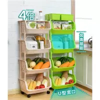 韵美舞灵厨房置物架落地式用品家用大全夹缝放蔬菜篮子菜筐玩具收纳架
