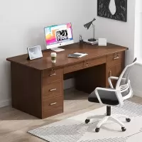 韵美舞灵电脑桌台式办公桌椅组合长条桌简约办公室老板桌简易员工书桌