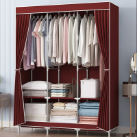 迪玛森简易衣柜组装衣柜家用简约储物收纳时尚钢架现代布衣柜
