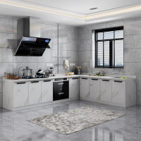 迪玛森简易橱柜组装家用石英石台面整体厨房厨柜灶台柜一体家用组装