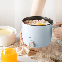 [5.1特卖]小熊(Bear)DRG-C12R5 电热锅1.2L多功能电煮锅带蒸格宿舍学生锅 带蒸笼