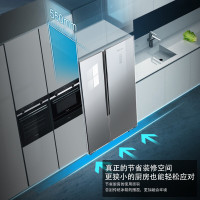 [苏宁臻选] 西门子(SIEMENS) KA50SE43TI 502升 变频无霜 对开大容量冰箱 超薄嵌入式 玻璃门