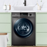 美的(Midea)MG100V58WIT滚筒洗衣机全自动 10公斤kg家用大容量变频除菌洗 感应式净螨
