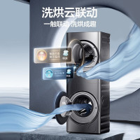 美的(Midea)MGH20VEIY 清风明月专业洗烘护一体式10KG滚筒洗衣机全自动+热泵烘干机 超薄全嵌入式