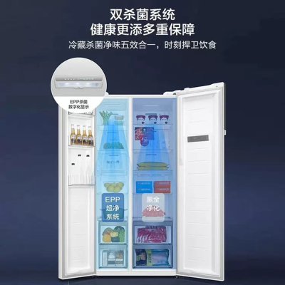 海尔(Haier) 冰箱 BCD-621WLHSS95W9U1 621升白色大容量对开门冰箱大冷冻 EPP超净