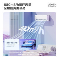 [品质315]华凌(WAHIN) KFR-26GW/N8HA1Ⅱ 防直吹卧室壁挂式空调 新一级新能效变频冷暖 大1匹