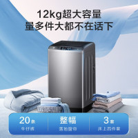 海尔波轮洗衣机全自动 12公斤大容量超净洗 大件强力洗 一健桶自洁 羊毛呵护洗 EB120Z32Mate1