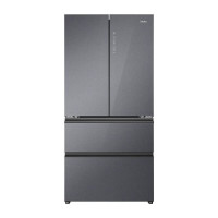 海尔BCD-466WGHFDEDS1超薄466升法式多门冰箱彩晶变频一级黑金净化星蕴银罗缎外观三档变温636MM超薄设计