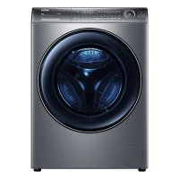 海尔全自动滚筒洗衣机XQG100-BD176PLUSLU1 10kg大容量1级能效不锈钢内桶灰色冷热全温洗