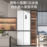 [99特卖]康佳(KONKA)BCD-417WUPEG4S 升一级变频零嵌底部散热 十字门冰箱