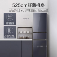 海尔(Haier)218升三门多门风冷无霜小户型家用迷你电冰箱节能省电宿舍租房变温大冷冻BCD-218WGHC3R9B1