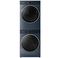 小天鹅10公斤滚筒全自动洗衣机大容量彩屏除菌除螨智投洗烘套装 TG100MS97ILZ+TH100-H97WZ