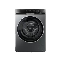 海尔全自动洗干一体机XQG100-HBD12566 10kg黑钢筒1级能效智能显示屏强力烘干前开式