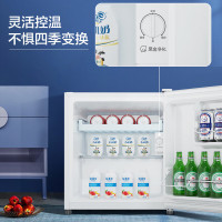 海尔(Haier)42升单门电冰箱一级能效黑金净化迷你小户型家用租房宿舍冷藏1-2人可用BC-42GHSDE0W9