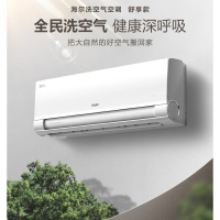 [99特卖]海尔(Haier)麦浪套系空调洗空气舒享款1.5匹 负离子除菌 一级能效挂机KFR-35GW/E3-1