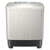 美的(Midea)半自动双桶洗衣机 8公斤洗+5.5脱水双缸波轮 MP8DS136