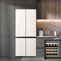 [元旦直补]美的 BCD-503WUSGPM 云海米 冰箱十字四门一级双变频60cm全嵌风冷无霜净味底部散热大容量