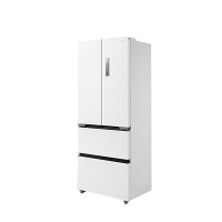 美的MR-470WUFPZE 曦云白 M60全净系列470法式多门60cm纯平全嵌底部散热一级双变频风冷无霜智能家用冰箱
