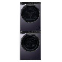 [新年直降]海尔热泵式独立烘干机10千克前开式低噪有屏幕智能设计XQG100-BLDE557B+GA100-S557B