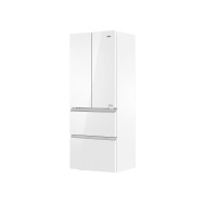 海尔BCD-413WGHFD1BSJU1白 413升法式对开零嵌入式700mm超薄一级能效变频风冷无霜全空间保鲜电冰箱