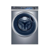 海尔全自动洗干一体机 XQG100-HBD1256 极夜灰 10kg超大容量 精华洗系列 前开式不锈钢内桶 独嵌两用设计