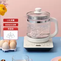生活元素养生壶全自动加厚玻璃家用多功能煮茶器花茶壶办公室小型_晶雪白