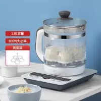 生活元素养生壶全自动加厚玻璃家用多功能煮茶器花茶壶办公室小型_月白灰