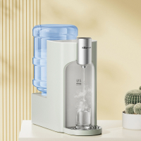 小熊(bear)即热式饮水机水壶配件家用小型桌面台式直饮机加热一体机_4L大容量款聪明座浅绿色搭配4-6L桶装水使用