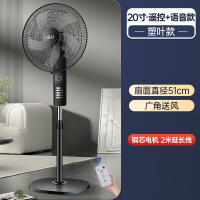 骆驼(CAMEL)电风扇落地扇家用立式遥控风扇宿舍电扇定时摇头智能_20寸5叶塑片语音遥控