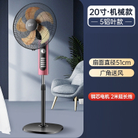 骆驼(CAMEL)电风扇落地扇家用立式遥控风扇宿舍电扇定时摇头智能_20寸5叶铝叶旋钮款