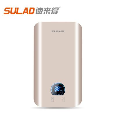 SULAD速来得 高端电气 4825Y (Y5) ABS即热式热水器 速热 工程塑料外壳+亚克力面板,蓝晶硅搪瓷双鹬矞敔