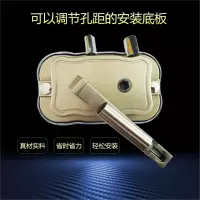 晾衣架通用手摇器2孔3孔免升降器知渡打孔双杆式配件连接件固定