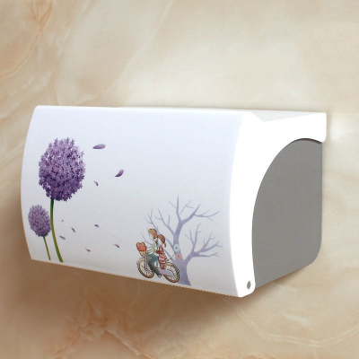 免打孔卫生间纸巾盒厕所浴室知渡手纸盒置物卷纸盒创意抽纸盒